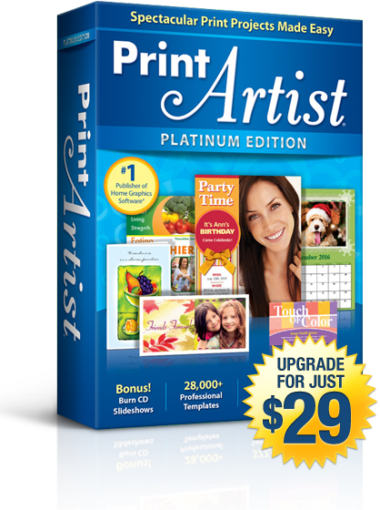 Print Artist 25 Platinum Edition | Upgrade for Just $29
